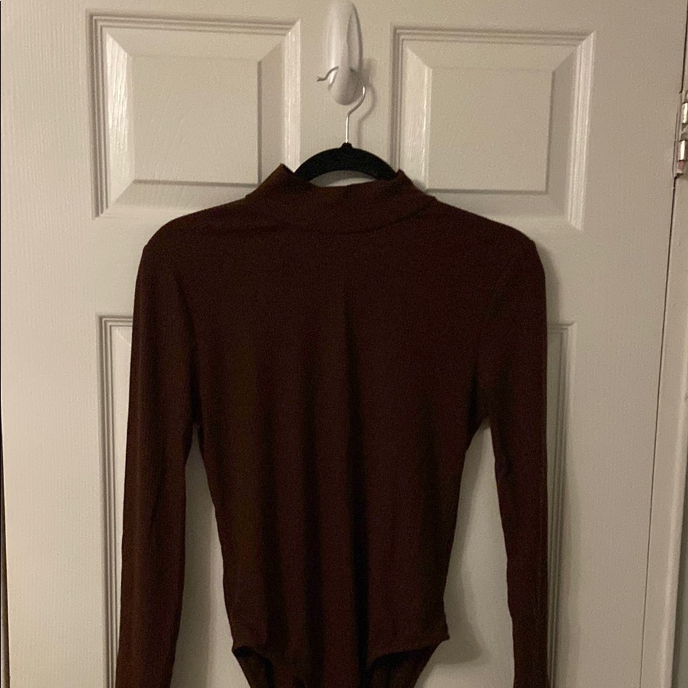 Brown Long Sleeve Bodysuit (worn once)